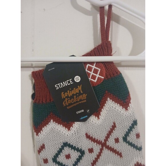 2 Stance Knit  Christmas Holiday Stockings Country Rustic Western Stripe New - Picture 3 of 4